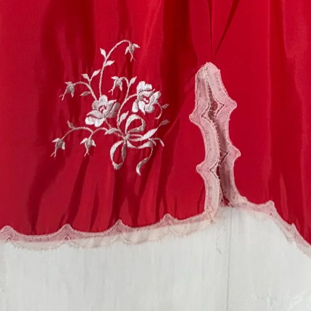 Vintage Red Half Slip - Picture 3 of 7